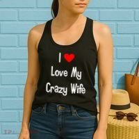 I Heart My Crazy Wife Women's Tank Top thumb 2