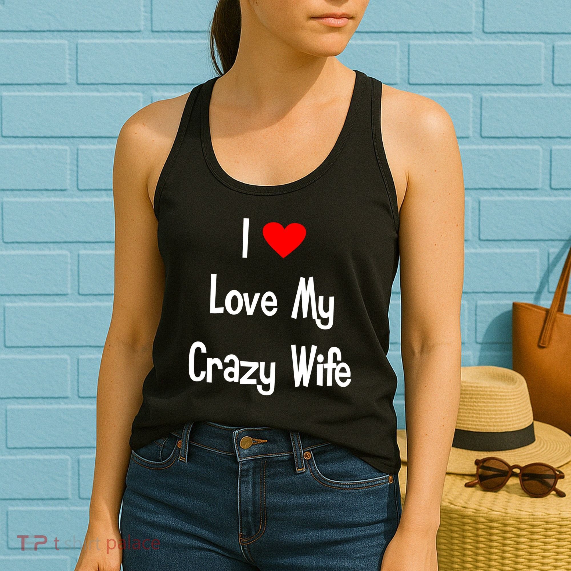 I Heart My Crazy Wife Women's Tank Top