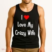 I Heart My Crazy Wife Tank Top thumb 3