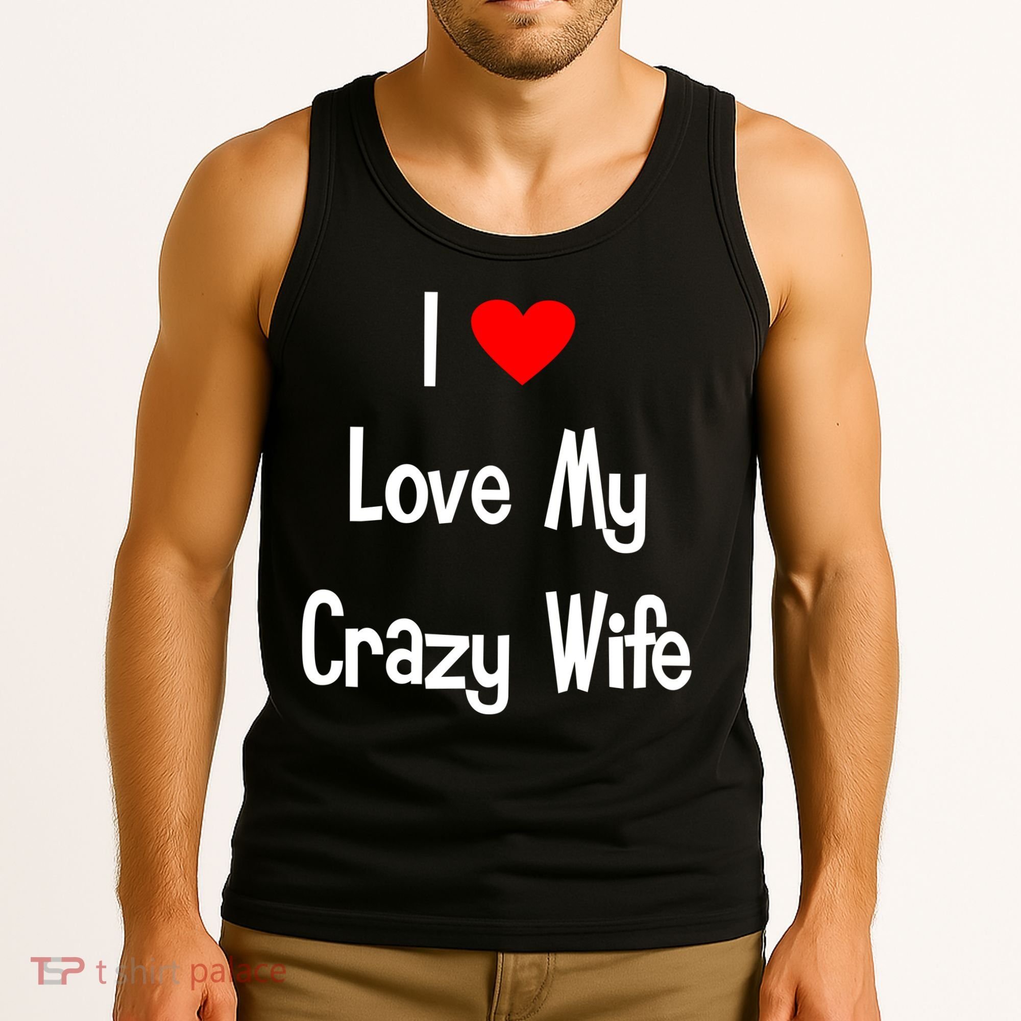 I Heart My Crazy Wife Tank Top