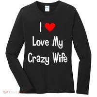 I Heart My Crazy Wife Women's Long Sleeve Shirt thumb 0