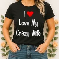 I Heart My Crazy Wife Women's T-Shirt thumb 2