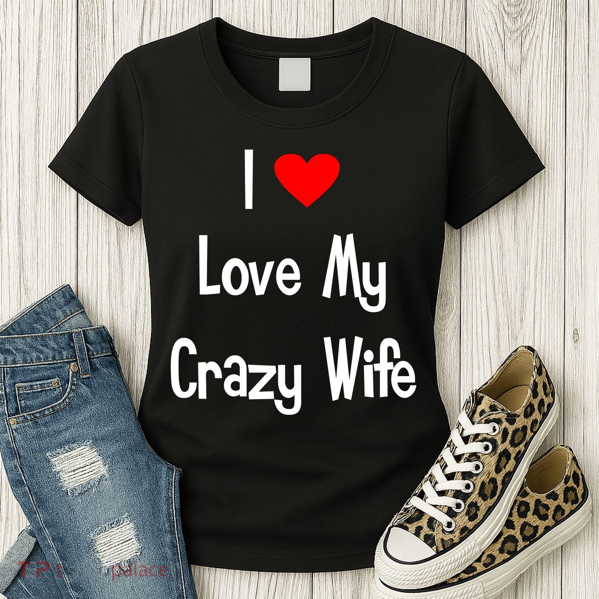 I Heart My Crazy Wife Women's T-Shirt