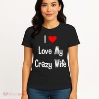 I Heart My Crazy Wife Women's T-Shirt thumb 4