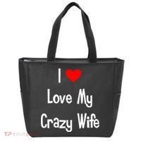 I Heart My Crazy Wife Tote Bag thumb 0