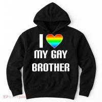 I Heart My Gay Brother Hoodie thumb 0