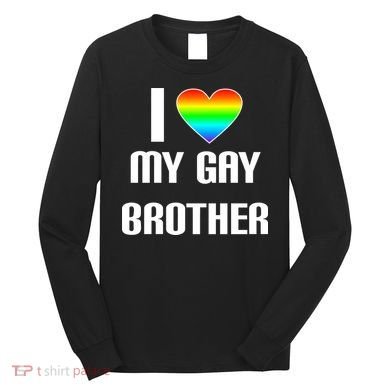 I Heart My Gay Brother Long Sleeve Shirt
