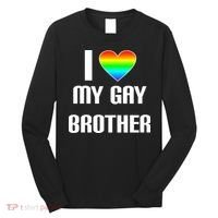 I Heart My Gay Brother Long Sleeve Shirt thumb 0