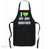 I Heart My Gay Brother Apron thumb 0