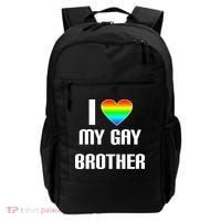 I Heart My Gay Brother Backpack thumb 0