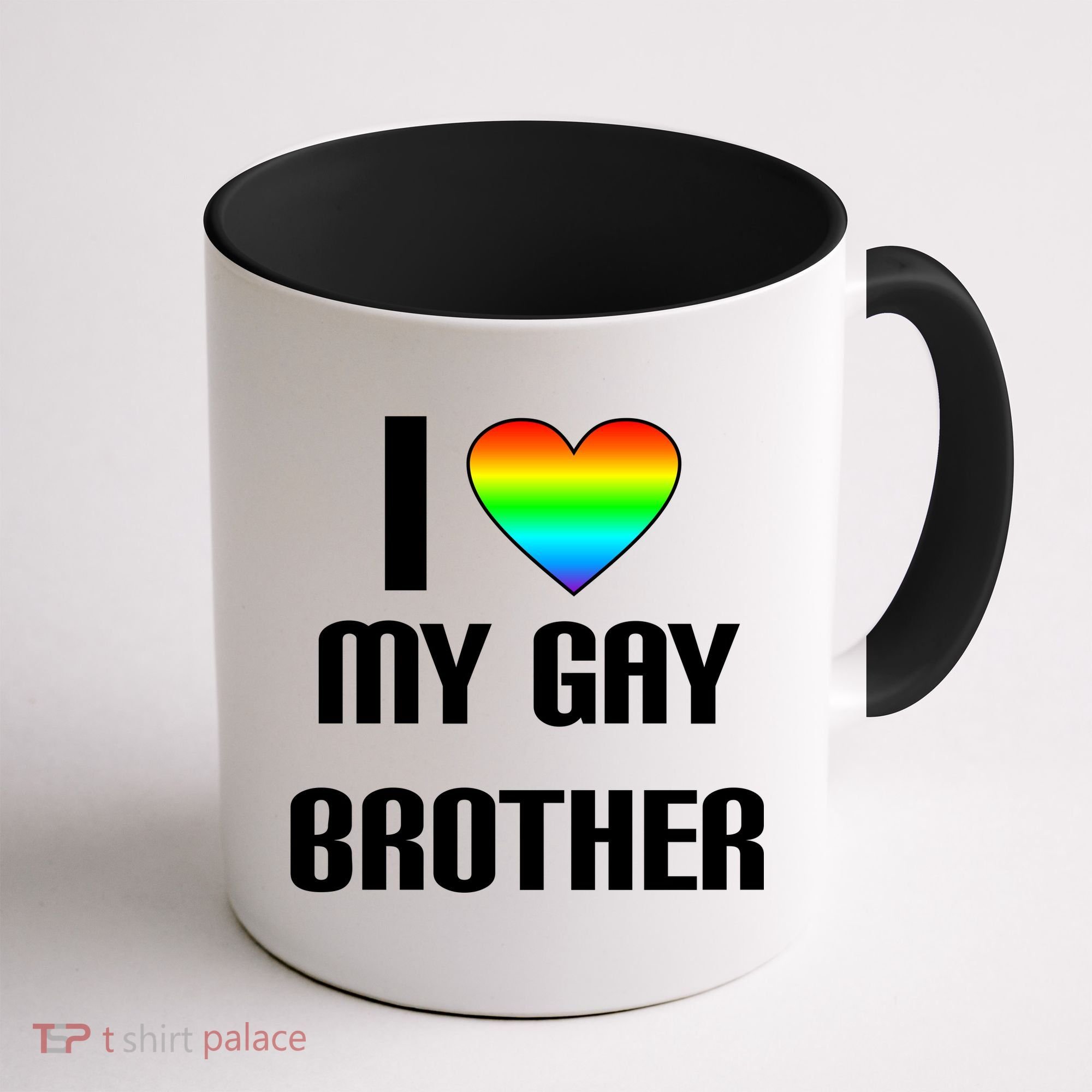 I Heart My Gay Brother Coffee Mug