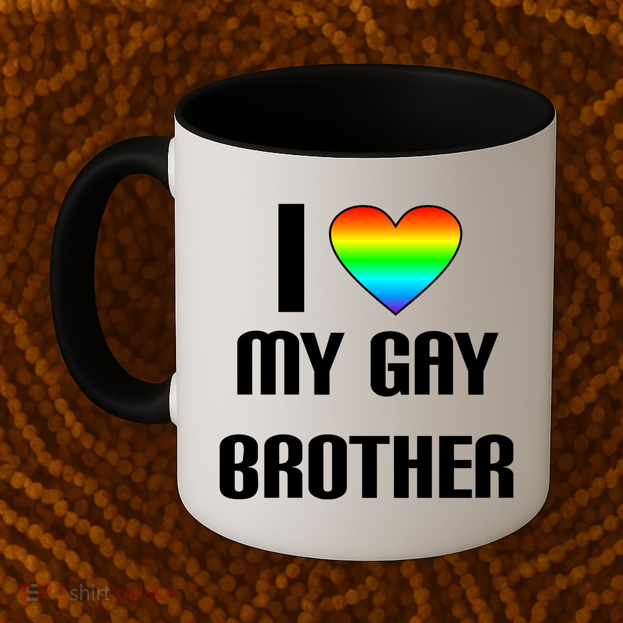 I Heart My Gay Brother Coffee Mug