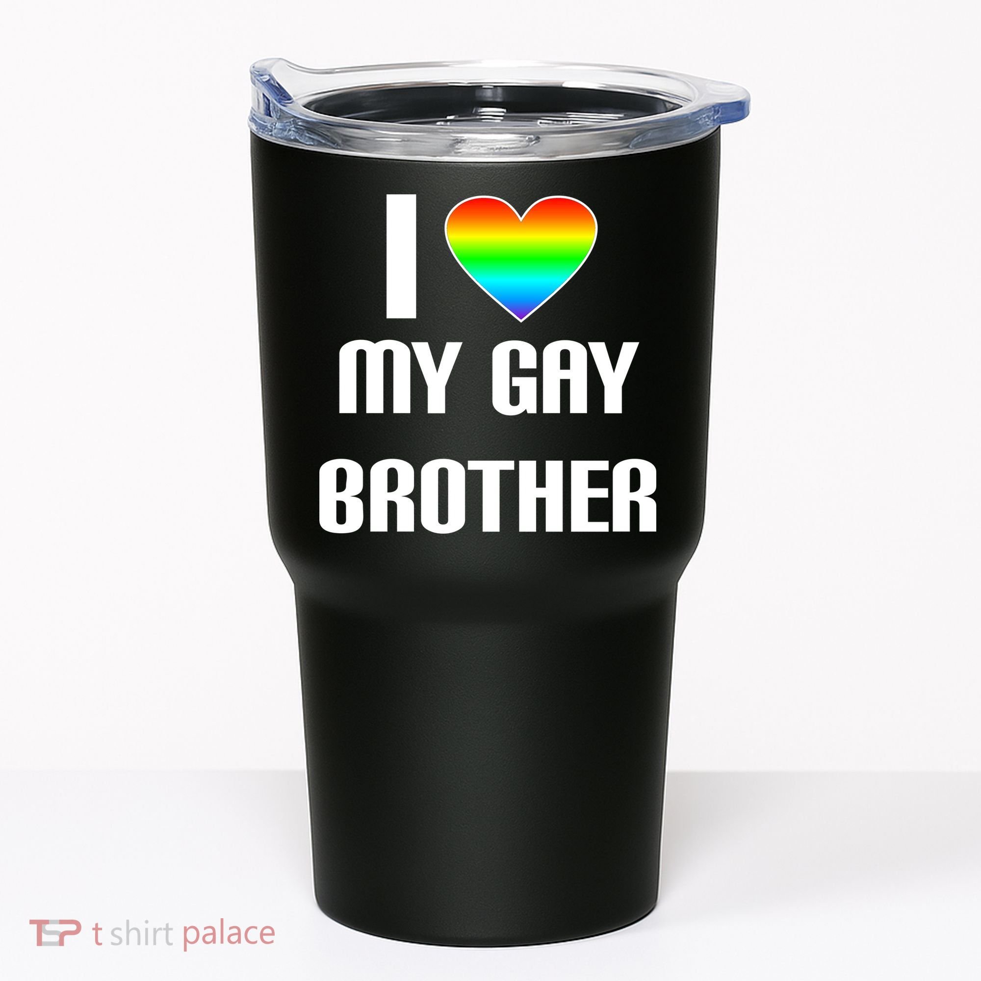 I Heart My Gay Brother Tumbler