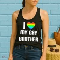 I Heart My Gay Brother Women's Tank Top thumb 2