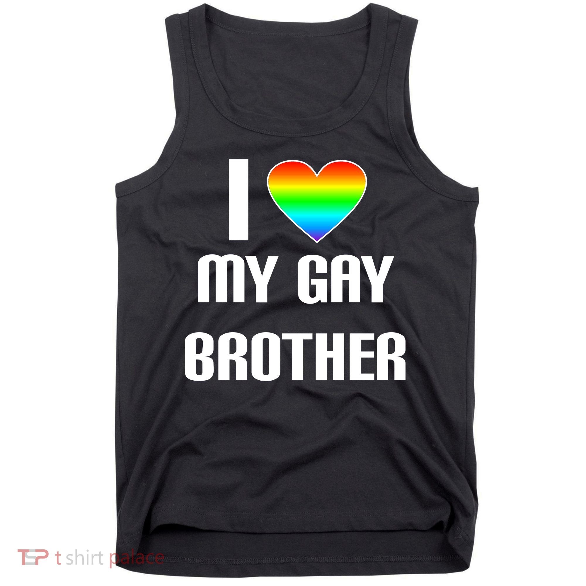 I Heart My Gay Brother Tank Top