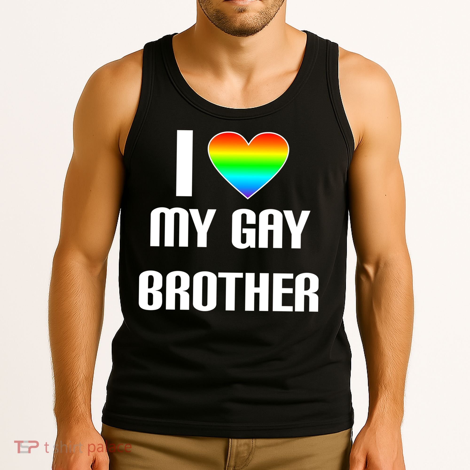 I Heart My Gay Brother Tank Top