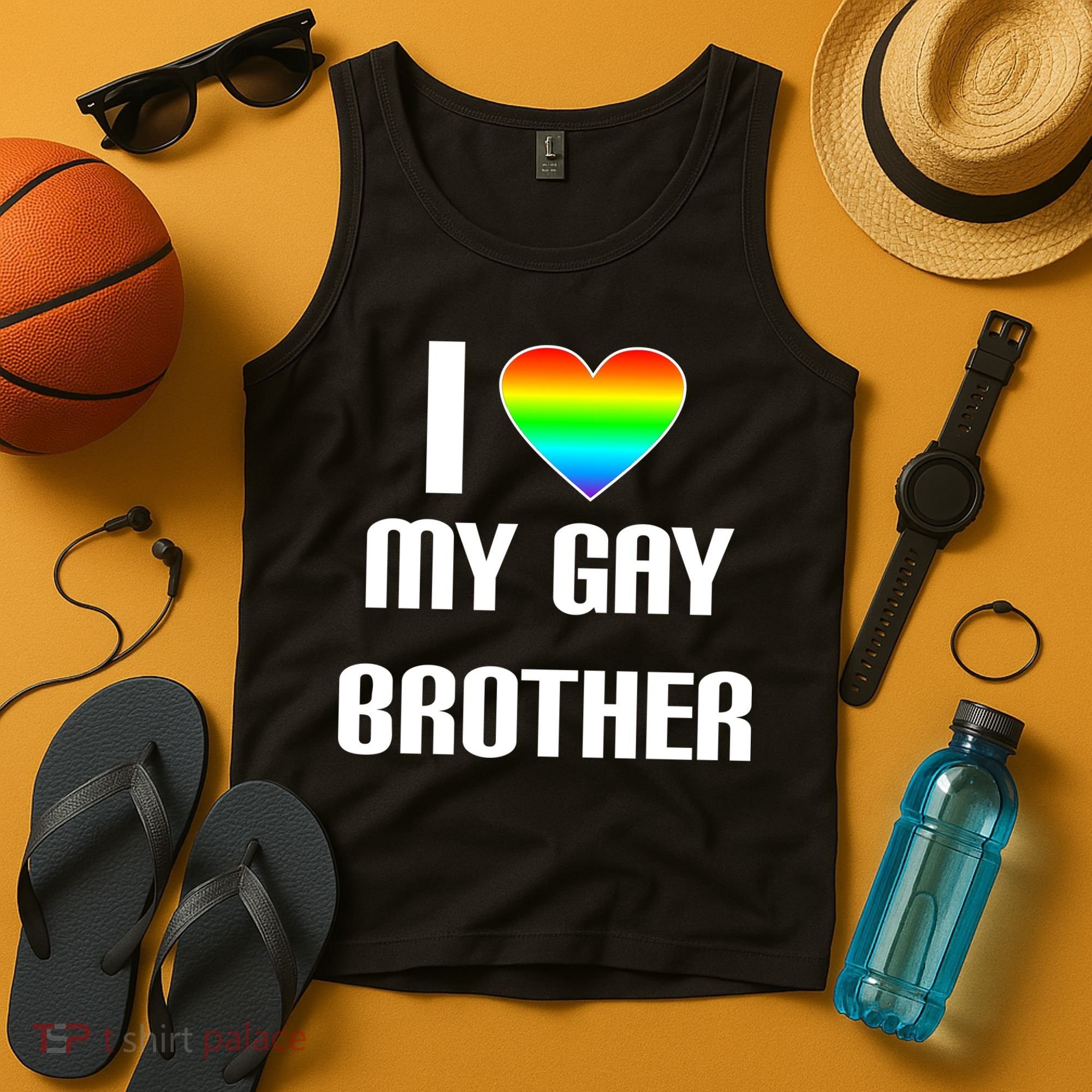 I Heart My Gay Brother Tank Top