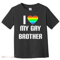I Heart My Gay Brother Toddler T-Shirt thumb 0