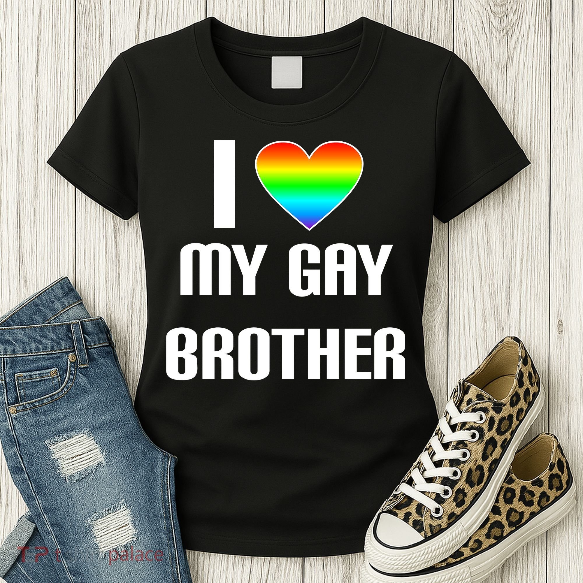 I Heart My Gay Brother Women's T-Shirt