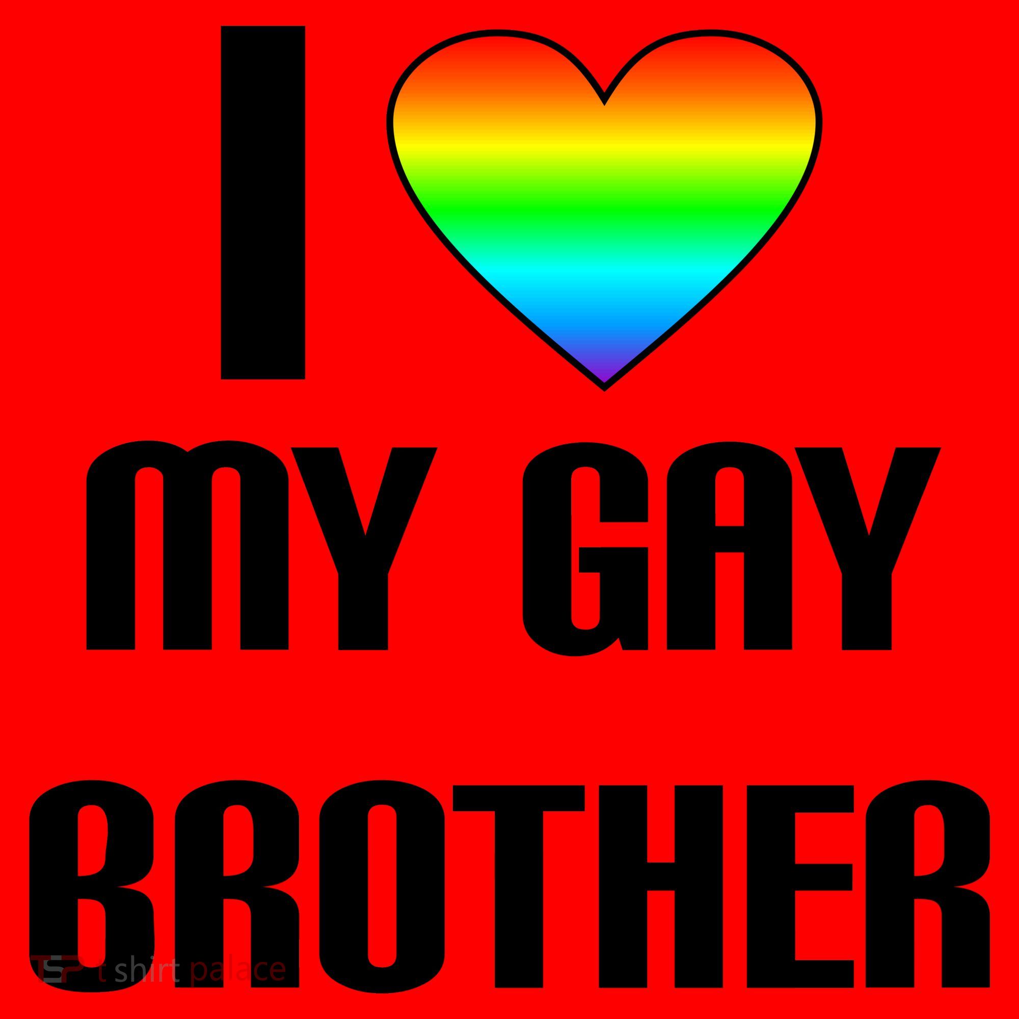 I Heart My Gay Brother Santa Hat
