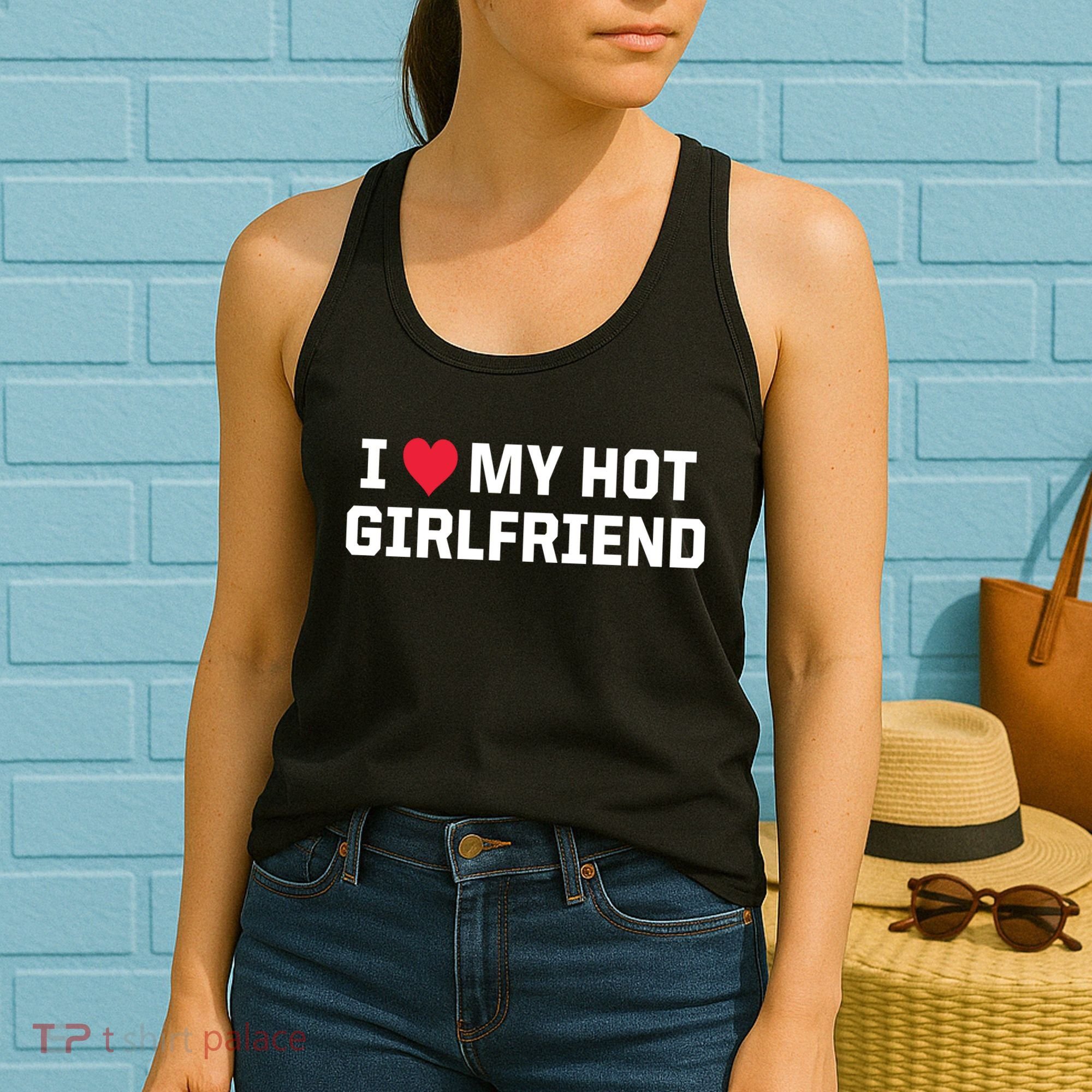 I Heart My Hot Girlfriend Fenny Couples Women's Tank Top