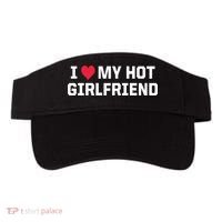 I Heart My Hot Girlfriend Fenny Couples Visor thumb 0