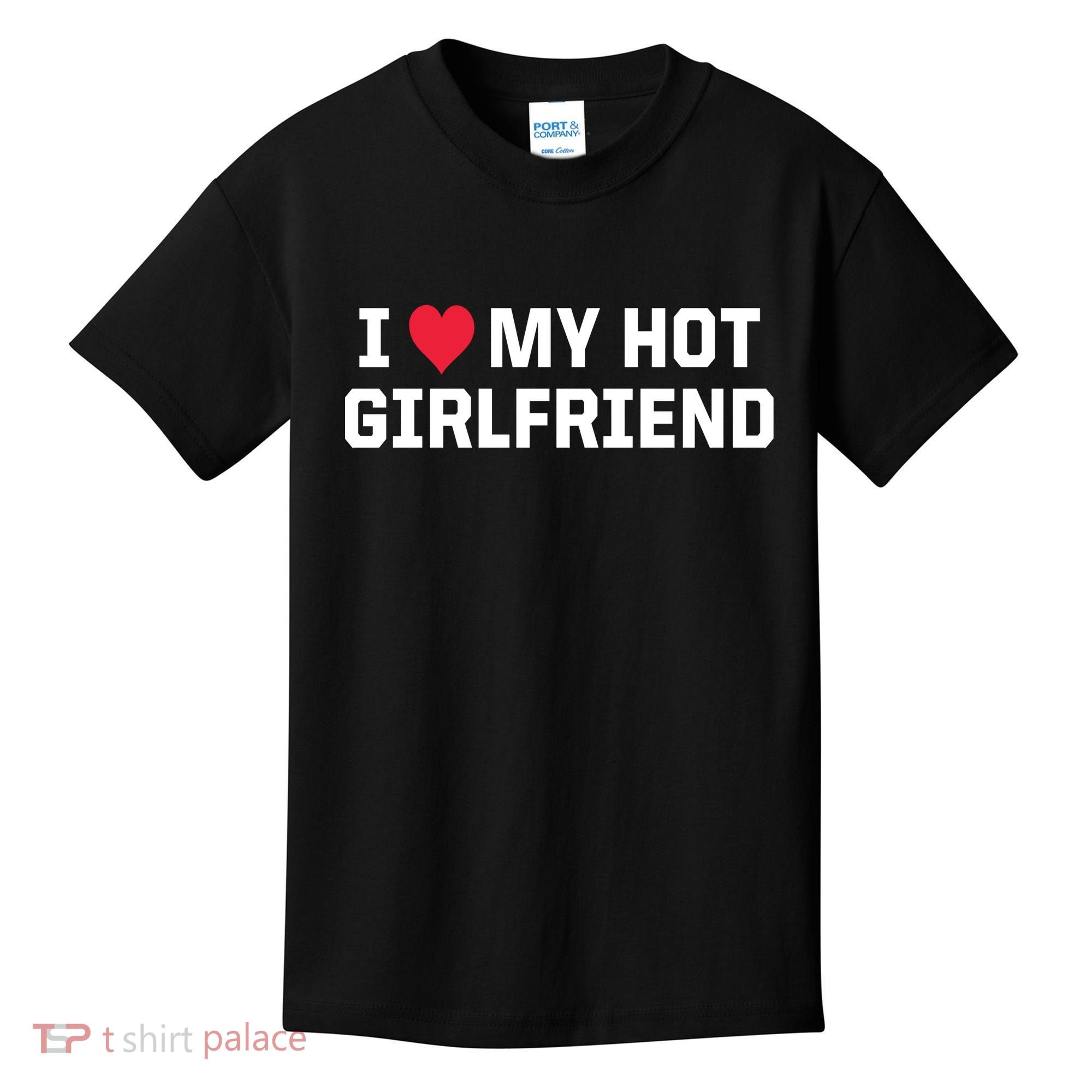 I Heart My Hot Girlfriend Fenny Couples Kids T-Shirt