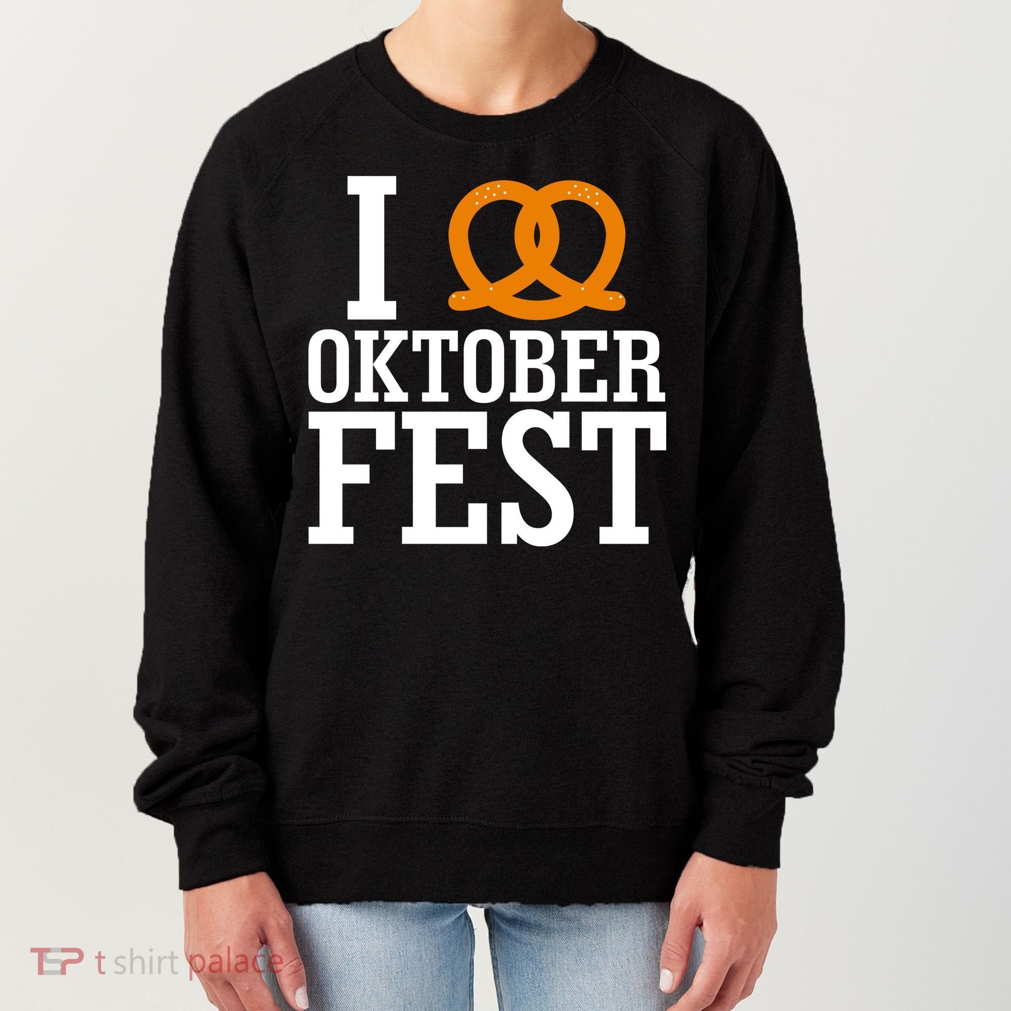 I Heart Oktoberfest Pretzel Women's Sweatshirt