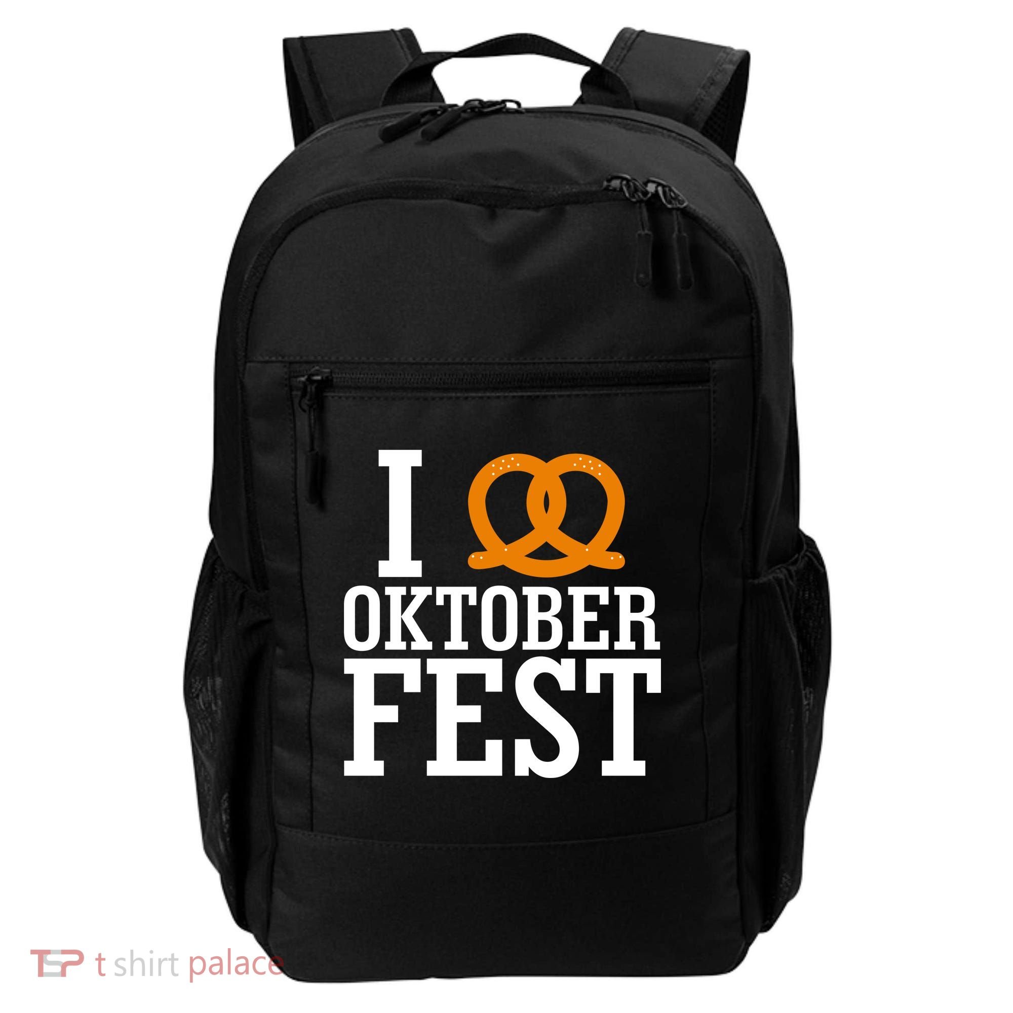 I Heart Oktoberfest Pretzel Backpack