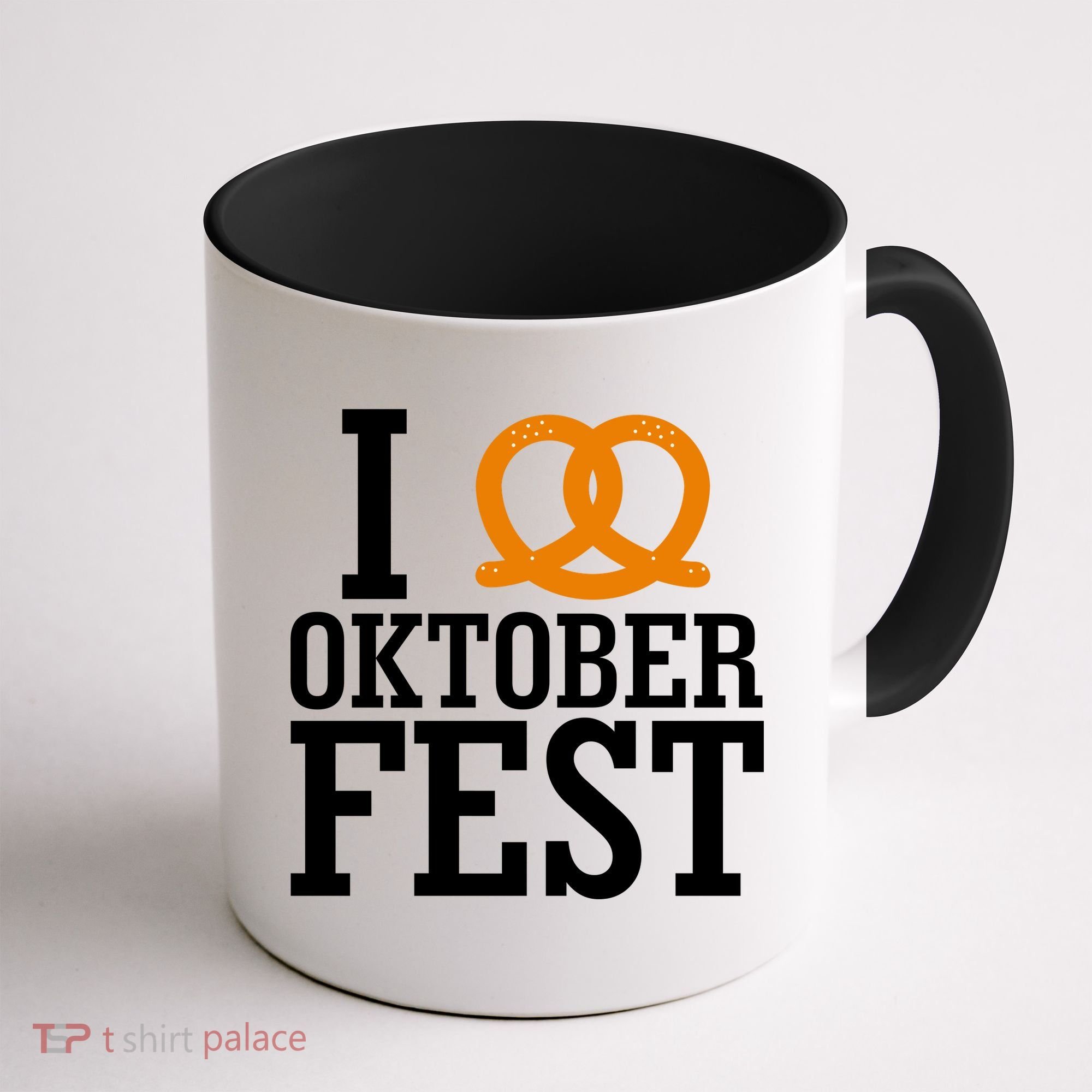 I Heart Oktoberfest Pretzel Coffee Mug