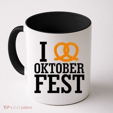 I Heart Oktoberfest Pretzel Coffee Mug