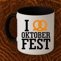 I Heart Oktoberfest Pretzel Coffee Mug thumb 2