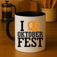I Heart Oktoberfest Pretzel Coffee Mug thumb 4