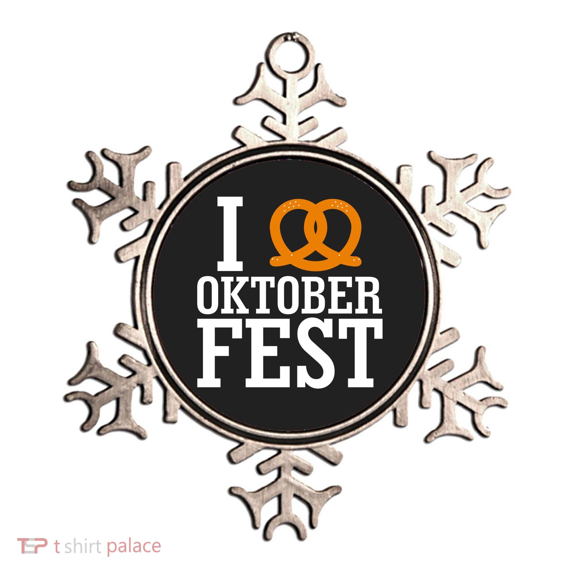 I Heart Oktoberfest Pretzel Ornament