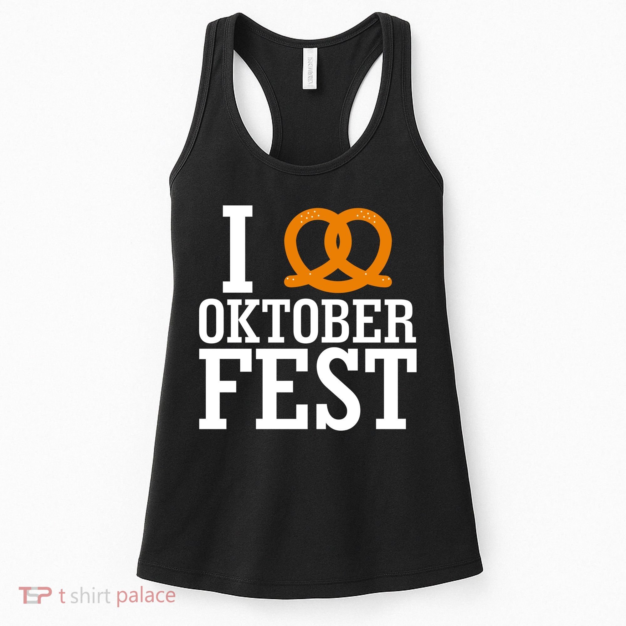 I Heart Oktoberfest Pretzel Women's Tank Top