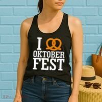 I Heart Oktoberfest Pretzel Women's Tank Top thumb 2