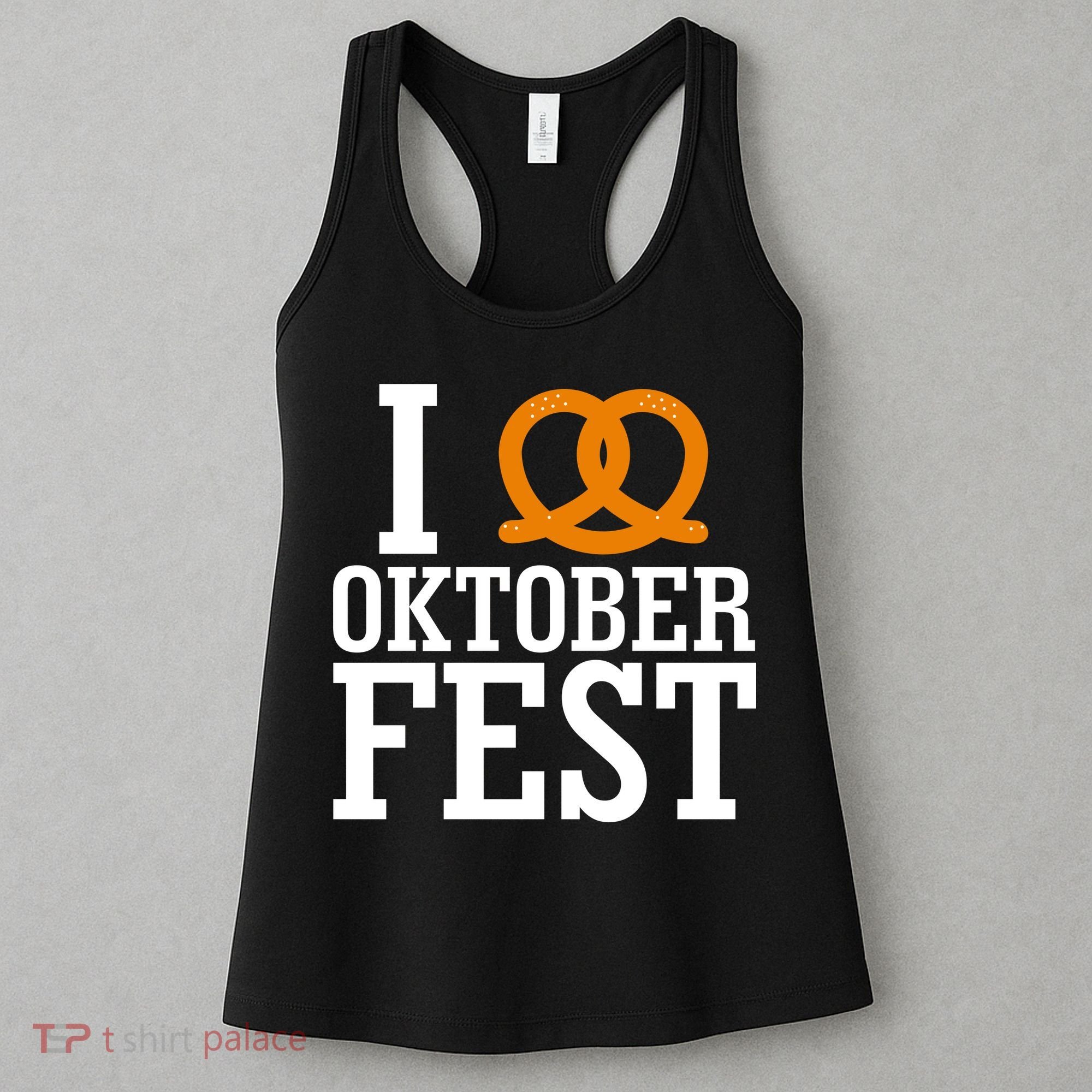 I Heart Oktoberfest Pretzel Women's Tank Top