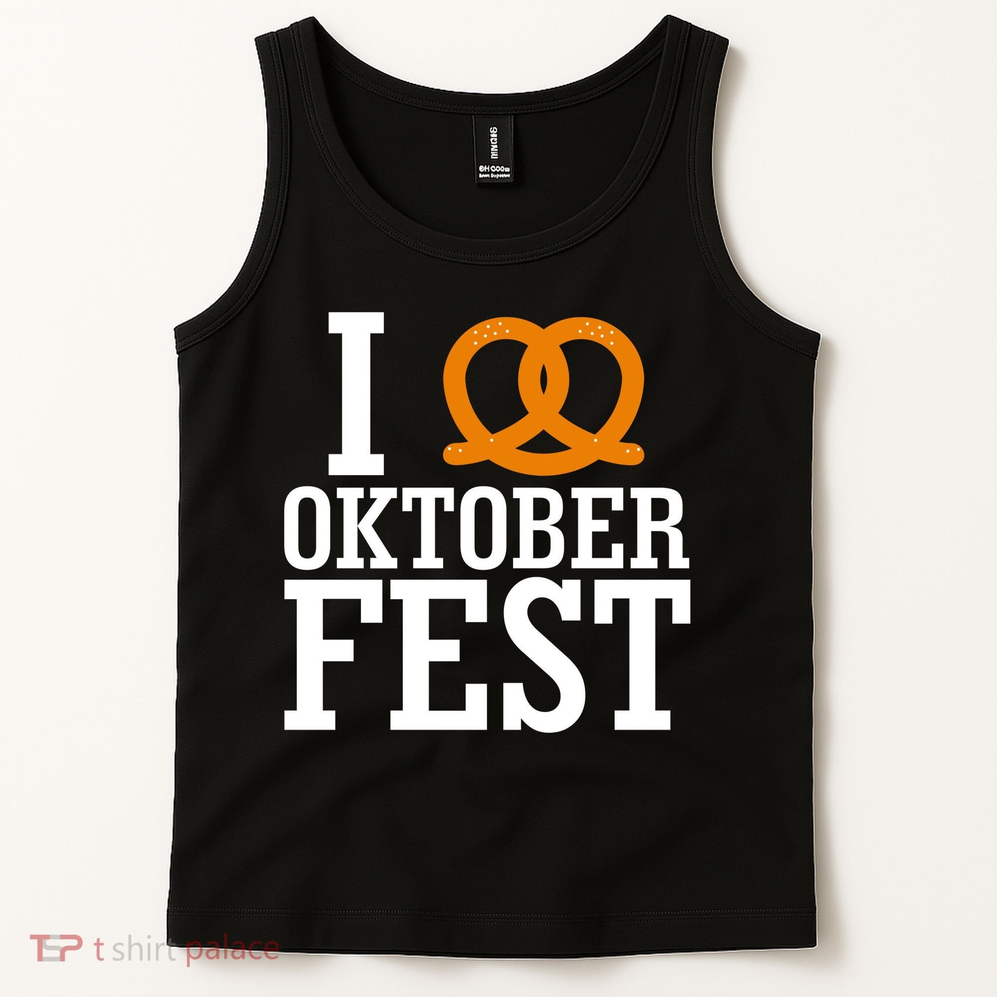 I Heart Oktoberfest Pretzel Tank Top
