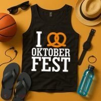 I Heart Oktoberfest Pretzel Tank Top thumb 4