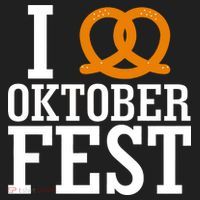 I Heart Oktoberfest Pretzel Golf Towel thumb 3