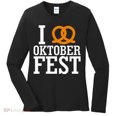 I Heart Oktoberfest Pretzel Women's Long Sleeve Shirt