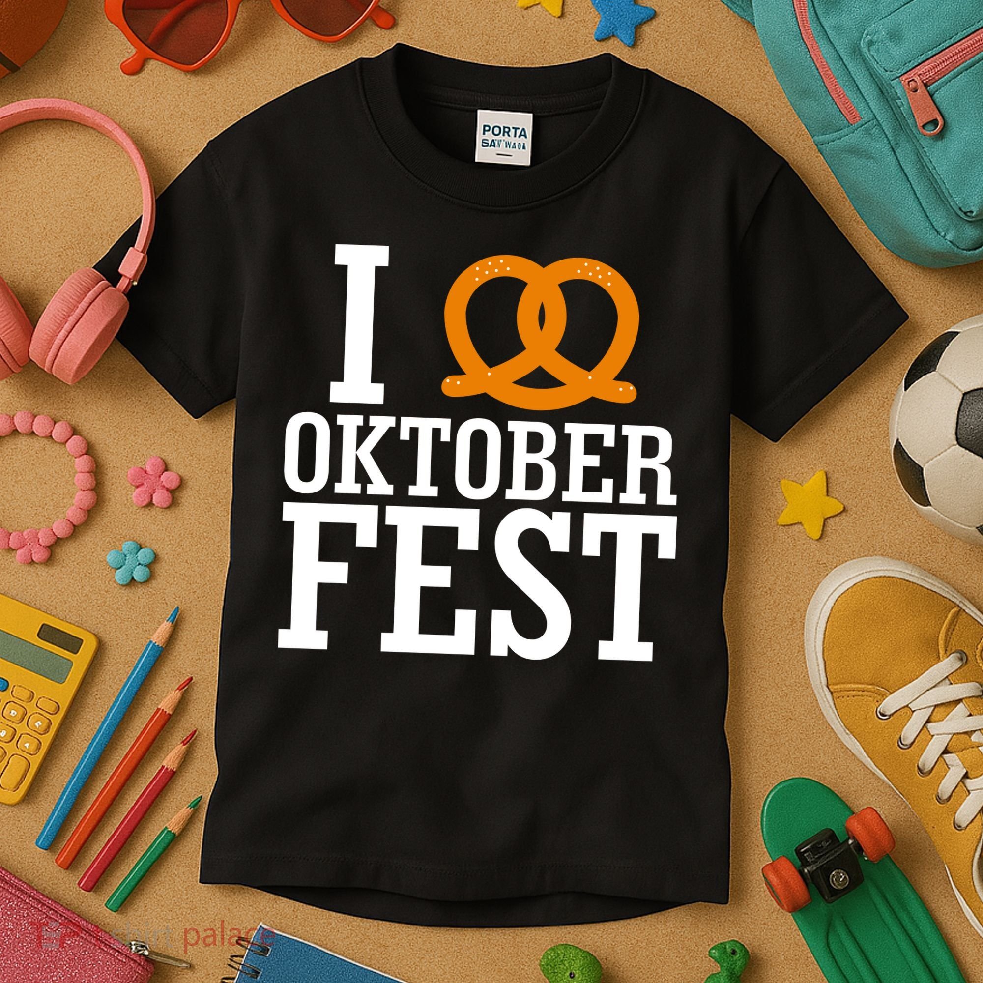 I Heart Oktoberfest Pretzel Kids T-Shirt