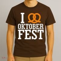 I Heart Oktoberfest Pretzel T-Shirt thumb 3