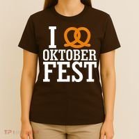 I Heart Oktoberfest Pretzel T-Shirt thumb 4