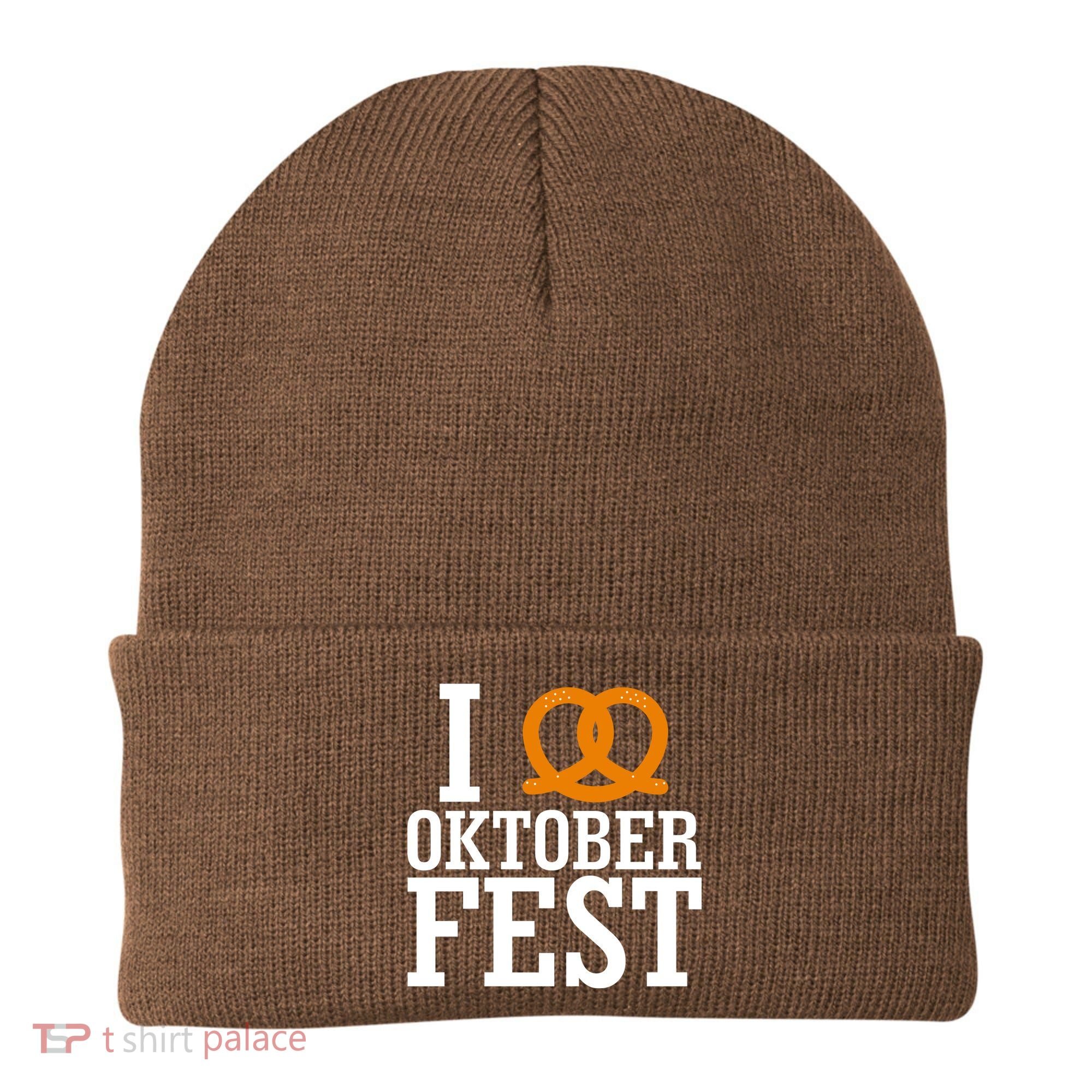 I Heart Oktoberfest Pretzel Beanie