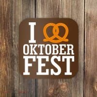 I Heart Oktoberfest Pretzel Coaster thumb 0