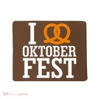 I Heart Oktoberfest Pretzel Mousepad thumb 0
