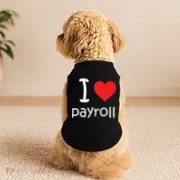 I Heart Payroll Doggie Tank thumb 2