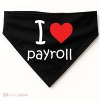 I Heart Payroll USA-Made Doggie Bandana thumb 0