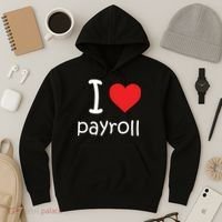 I Heart Payroll Hoodie thumb 3